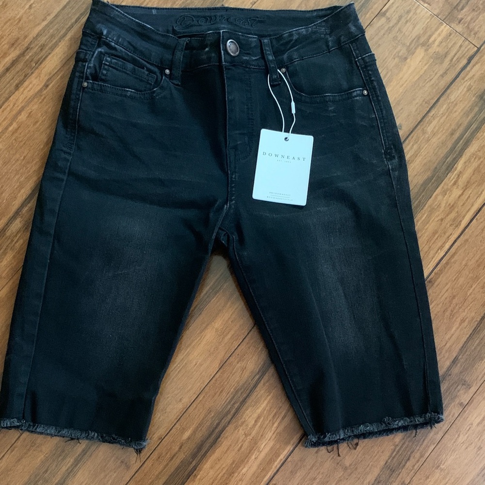DownEast Charcoal Denim Shorts